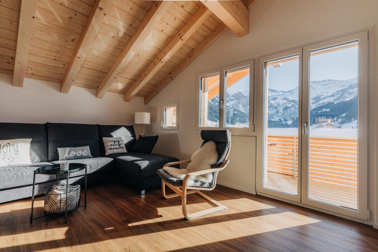 Chuenislodge2- Zwei Balkone, Gemuetlicher Kamin, Top Aussicht Adelboden Zewnętrze zdjęcie