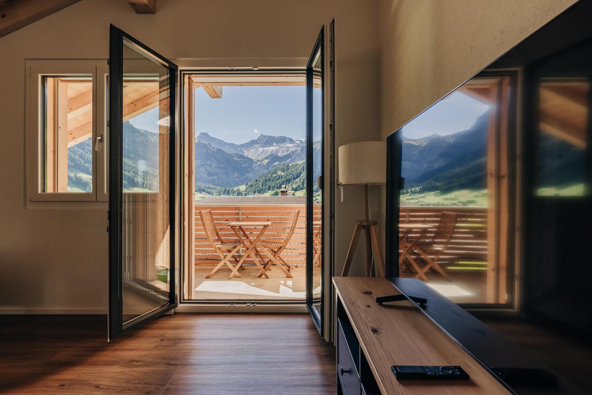 Chuenislodge2- Zwei Balkone, Gemuetlicher Kamin, Top Aussicht Adelboden Zewnętrze zdjęcie